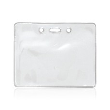 Clear Vinyl Landscape ID Card Holder 